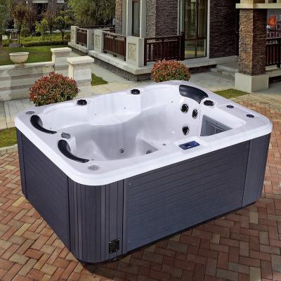 China Best Free High End Customized Outdoor Massage Hot Tubs With Hot Whirlpools Tube Garden Spa Steps Jet Whirlpool Bathtub for sale