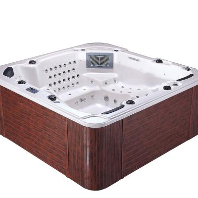 China Best Outdoor Hot Tubs Whirlpools Spa Freestanding Luxury Hydromassage Customized White Whirlpool for sale