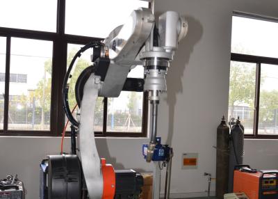 China Fácil actuar 4 6 el robot de soldadura de laser de la fibra del raycus del eje 1000W, robot de la soldadura al arco en venta