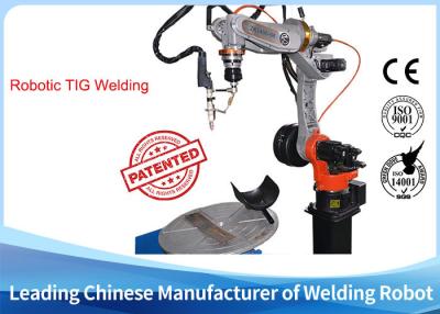 China Aluminum Arc Welding Robot Cell , Mig Welding Equipment Workstation for sale