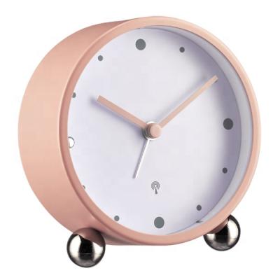 China DCF MSF Radio Decorative Modern Metal Radio Controlled Alarm Clock For Bedroom for sale