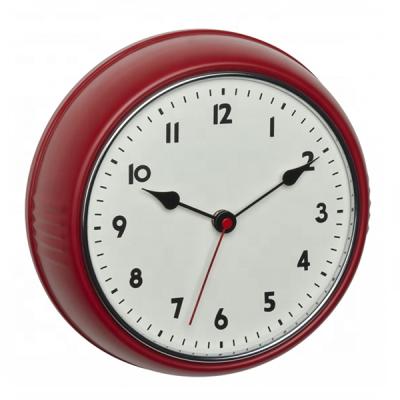 China Home Style Retro Design Antique Clock Metal Radio Decorative Wall Clock for sale