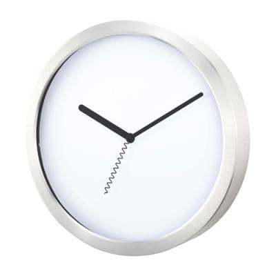 China Promotional Metal Radio Slim Wall Clock 12 Inch Folder Aluminum Wall Clock For Cafe for sale