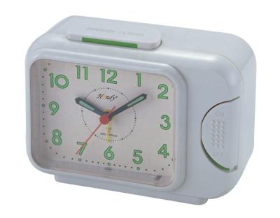 China Modern Globe Rectangular Quartz And Radio Controlled Analog Bell Alarm Clock With Nap For The Elderly for sale