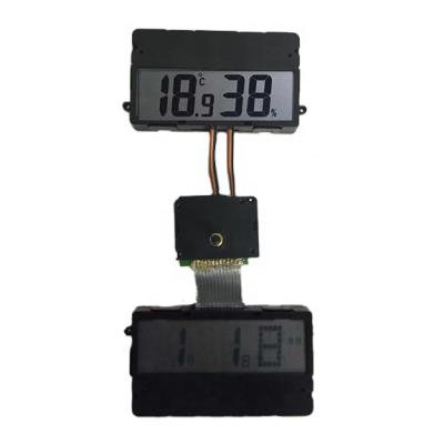 China HD-1688 DIY Novelty Radio Controlled LCD Clock Movement Digital Pendulum Mechanism Dual Motor with Calendar, Temperature Humidity Display for sale