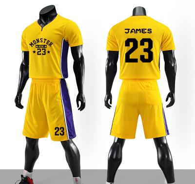 China Antibacterial Children's Basketball Suits Student Custom Men's Uniforms Training Basketball Game Basketball Shirts Short Sleeve for sale