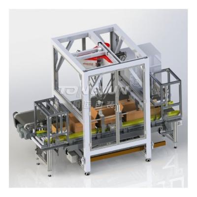 China Food Case Packer Carton Side Load wrap around case packaging side case packer TZX-RBT01 parallel spider hand cartoning machine for sale