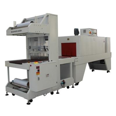 China Food TTM-X01Z+TSS-L02 fully automatic straight-in cuff shrink packaging machine for sale