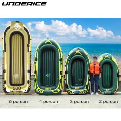 China Durable PVC UICE Four Person Outdoor 320*165cm Lake Sports Inflatable Raft Dinghy Boat For Sale for sale