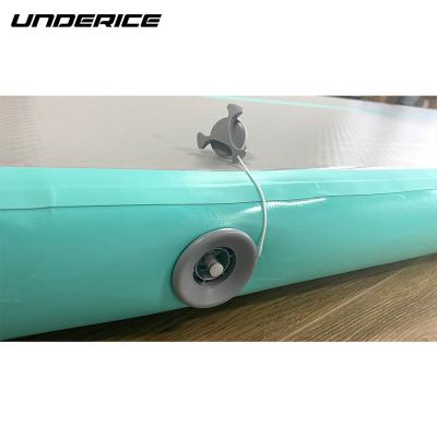 China Fitness Center Custom Color Gymnastic Inflatable Air Track, Gym Mat Inflatable Air Tumble Track, Inflatable Air Track For Fitness for sale