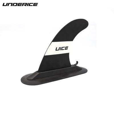 China UICE Classic Quick-Click Center Fin Black Single Fin For iSUP Paddle Board Removable Detachable for sale