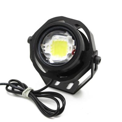 China Waterproof Screw LED Eagle Eye Backup Light PC Lens+Aluminum 10W COB Motorcycle Spotlight Bolt for sale