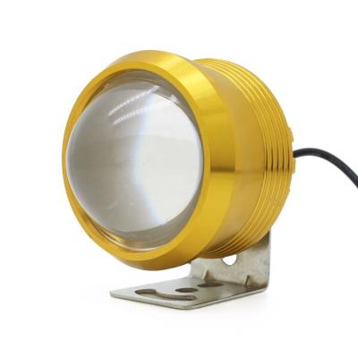 China PC Lens+Aluminum Lens Motorcycle LED Light Headlight Driving Spot Light Lamp Bulb 10w Waterproof Fog Light Led Headlamp With Devil Eye for sale