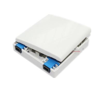 China 86 Type 2 FTTH Port Fiber Optic FTTH FTTB FTTX Indoor Wall Mounted Mini Network Faceplate for sale