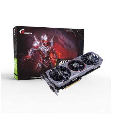 China Fun Home Desktop OC 6G iGame GTX 1660 Graphics Card Nvidia GPU GDDR5 1785Mhz Advanced Video Card 192 Bit DVI For Gaming PC for sale