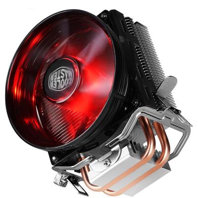 China CPU Cooler Master T20 CPU Cooler Two Heat Pipes LED Silent 3-Pin 95.5mm Light Effect Fan For Intel 775 115X AMD AM4 for sale