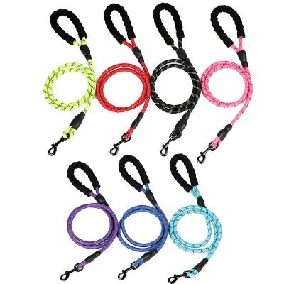 China Padded Drop Shipping 1pcs Padded Strong Durable Pull Rope Dog Leash Thoughtful Round Climbing Medium Large Leash for sale