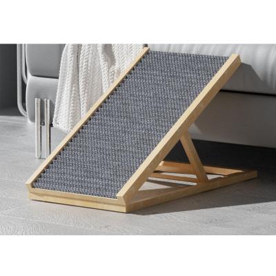 China Modern Indoor Foldable Pet Ramps Wooden Fold Non Slip For Wood Cat Dog Ramp Travel Dogs Small Car Adjustable Step Large for sale