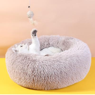 China New Waterproof Removable And Washable Cat Dog Autumn And Winter Pet Bed Cushion Warm Cave Around Luxury Dog Bed for sale