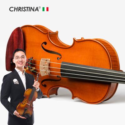 China Application CHRISTINA Famous Brand Solid Wood Performance Grade Handmade Violin With Gift String Bow for sale