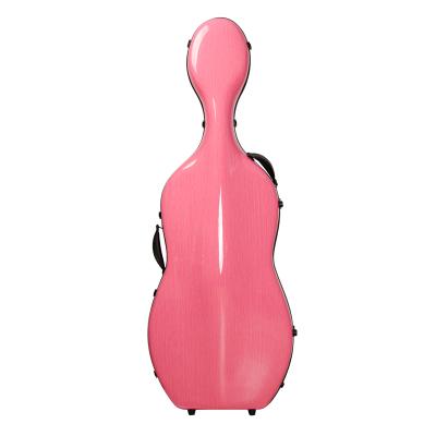 China Bright Pink Cello Case Bag Cello Chrisitina Carbon Fiber Cello Case Cello Accessory Box for sale