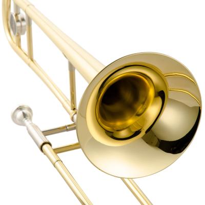 China Gold Lacquer Adult Brass Trombone Instrument Jinbao 700 Pipe Alto Trombone Children's Church Instrument B flat for sale