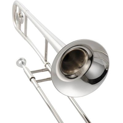 China Silver Plated Drawn Genuine Alto Trombone JBSL-870N Trombone Jinbao Tube Trombone Instrument B Flat Tube for sale