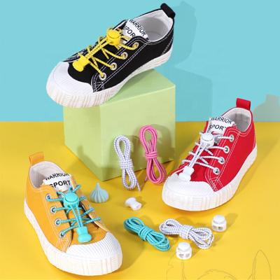 China Round Laces Children Wholesale Cheap 2021 Hot Elastic No Tie Laces For Adults And Children for sale