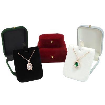 China ROMI New Arrived Velvet Jewelery Package Jewelry Box Round Earring Jewelry Box For Cajas Para Joyas for sale