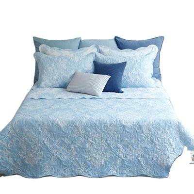 China New print of home ultrasonic comforter set and new design bedspread pinsonic comforter for sale