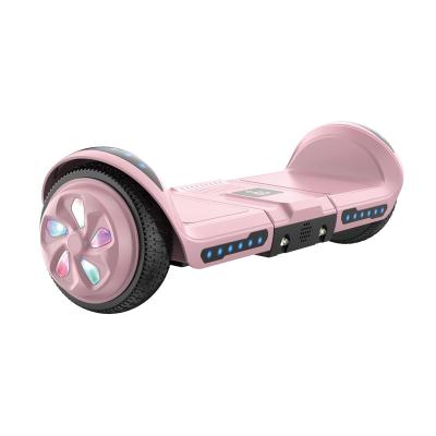 China On-road US Power 300w Electric Kick Scooter Go Kart 2 Wheel Hoverboard Bluetooth LED 6.5 Inch Foldable Hoverboard e Scooter for sale