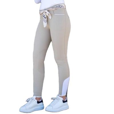 China Good quality quick dry silicone riding pants for women dry fit women tight riding jodhpurs for sale