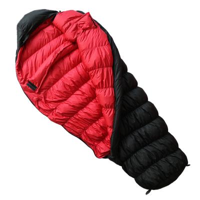 China MOM OEM 4 Season Outdoor Camping Hiking Survival Mummy Waterproof Ultralight Duck Down Goose Down Sleeping Bag for sale