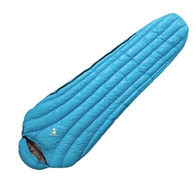 China Outdoor Camping Survival Adults Xueruisha Mama Duck Ultralight Waterproof 4 Season Mummy Down Goose Down Sleeping Bag for sale