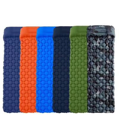 China Outdoor Camping Expanding Displacement Increasing Inflatable Pad Outdoor Camping Sleeping Air Pad Camping Mat for sale