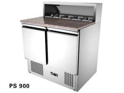 China Energy Saving Open Top Saladette Counter Fridge Two Door / Saladette Unit for sale