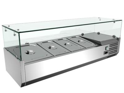 China Commercial Salad Bar Cooler With Height Adjustable , Density 40kgs/m³ VRX1200/330 for sale