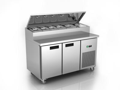 China 260L Ventilated Sandwich Prep Table With Handle / Sandwich Preparation Fridge for sale