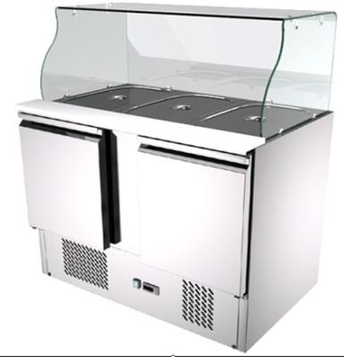 China 250L Small Saladette Counter Fridge +2℃ ~ +8℃ / Salad Counter Refrigerator for sale