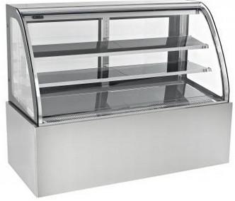 China _ Double Arc Cake Display Showcase / Chiller 480L For Cafe , Small Cake Display Fridge zu verkaufen