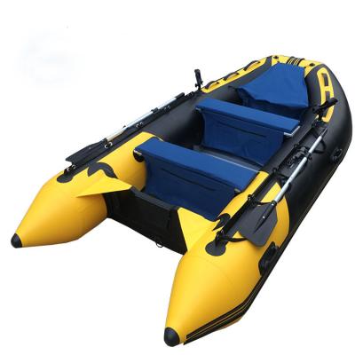 China Warter Sports Rigid 2022 ODM Schlauchboot PVC Pontoon Fishing Inflatable Boat With Motor for sale