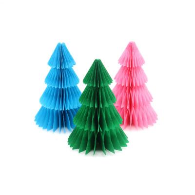 China New Design 2021 Cost-effective Creative Paper Honeycomb Paper Packaging Christmas Tree Green Portable Christmas Tree for sale