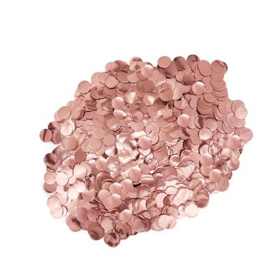 China Party Decoration Hot Product Round Shape Table Biodegradable Rose Gold Tissue Paper Craft Confetti for sale