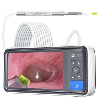 China Good Price Metal Ear Endoscope 1080P Ear Cleaner With 4.5 Inch IPS Screen Monitor Otoscope Camera Earwax Removal Tool for sale