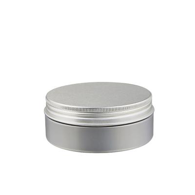 China Personal Skin Care Packaging 150ml Gray Plastic Container For Skin Care Cosmetic Ointment Perfumes Pack With Aluminum Screw Lids for sale