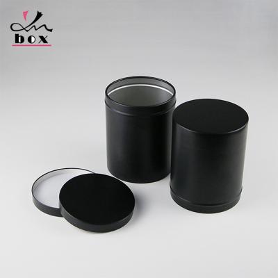 China Recyclable Custom Food Matte 750ml Tea Jar 750ml Black Aluminum Cosmetic Packaging Jar Cosmetic Jar for sale