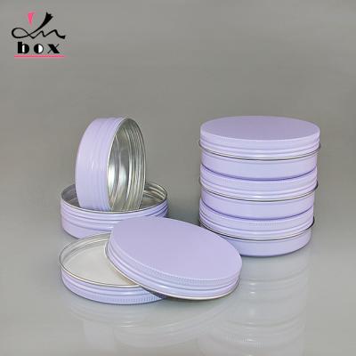 China Recyclable Wholesale Metal Soild Deodorant Jar Packaging Aluminum Hair Gel Jar 100g Aluminum Jar for sale