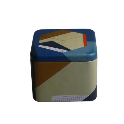 China Recyclable Custom Square Shape Cookie Cookie Metal Luxury Tin Box Packaging Candy for sale