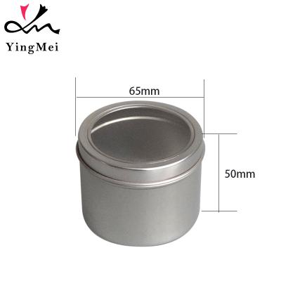 China Custom High Quality Gift Cosmetic Packaging Metal Tin Box For Food Packing Tin Box With Window Wholesale YM6550 for sale