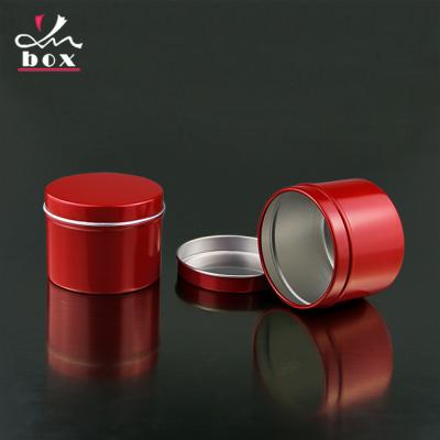 China Recyclable Custom Empty Round Storage 80ml Tea Packaging Metal Aluminum Tin Can Concentrate Jar for sale